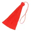 14CM sombrero de piña borla borla largo colgante vertical marcapáginas colgante de coche colgante de abanico accesorios nudo chino