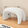 Banquillo Pequeño para el Hogar, Taburete Bajo, Taburete para Sofá, Banco Acolchado Suave, Taburete Popular para Mesa de Café en la Sala de Estar, Taburete Infantil de Madera Maciza, Silla Pequeña