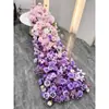 Instalación de Arte Espacial con Mariposas Florales Degradadas Gigantes 3D Personalizadas de Gama Alta Pared de Fondo Decoración de Salón de Banquetes Habitación Privada