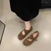 Primer Encuentro Zapatos Planos de Mujer Estilo Francés con Punta Redonda Temporada Otoño 2026 Nuevos Zapatos de Ballet Mary Jane Retro Zapatos Birkenstock