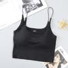 Wenwen Estilo Semelhante Colete Lindo de Costas Feminino Roupa Exterior com Bojo Top Envolvente para o Busto Base Verão Tomara que Caia Alça Fina Pequena com Seda Gelo