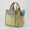 Bolsa de Mano de Tela para Compras de Comercio Exterior Estilo Japonés para Mujer, Bolso Nuevo de Color Sólido para Hombro Cruzado, Bolso para Mamá