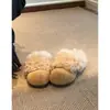 Versión Alta~Aumentador de Altura Puntera con Piel Pantuflas Invierno Nuevo Estilo Versátil para Uso Exterior Cálido Cómodas de Ponerse de un Paso Zapatos Birkenstock