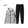 Ropa para Hombre Transfronteriza Otoño 2025 Traje Deportivo Casual para Exteriores Sudadera con Capucha para Correr Cardigan Pantalones de Manga Larga Conjunto de Dos Piezas