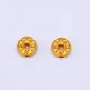 Pulseira Colar Pingente de Contas da Sorte com Zircônia Incrustada em Ouro Estilo Antigo Acessórios de Joias Fofos DIY Venda por Atacado