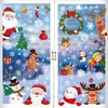 2026 Novos Adesivos de Janela de Natal Mais Vendidos na Amazon Temu Xiyin Adesivos de Parede de Fundo para Portas e Janelas de Vidro