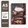 Caderno Espiral A5 Transfronteiriço, Planejador Inglês Personalizável, Bloco de Notas de Alta Qualidade, Diário