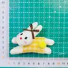 Muñeco de Conejo Acostado de Tela a Cuadros Nuevo, Pin DIY para Ropa, Sombreros, Zapatos, Calcetines, Decoración, Accesorios para el Cabello y Accesorios para Prendas