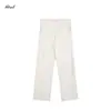 Pantalones de piel de hielo estilo americano, corte recto holgado, versátiles para ir al trabajo, ligeros y transpirables, color liso, pantalones deportivos casuales de tacto fresco para hombre