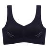 Ropa interior transpirable sin costuras de seda de hielo ultrafina con pechos grandes y hermosos, sin aros de acero, antiflacidez, para mujer