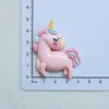 Unicórnio Desenho Animado Cavalo Arco-Íris Acessórios de Resina Capa de Celular Porta-Copo Caixa de Armazenamento de Sapatos Pingente de Chaveiro Material