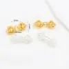 Mortero de Diamante Real Chapado en Oro de 18 Quilates Material para Hacer Joyería DIY Cuentas de Buda Pulsera Estrella y Luna Accesorios Bodhi Mortero Mágico Campana D170