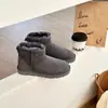 Botas de nieve Henan Sangpo, botas clásicas de corte bajo 5854 para mujer
