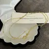Colar Estrelado Estilo Vintage em Prata de Lei S925, Design de Nicho, Colar Camadas Simples com Contas Estilo Italiano Francês