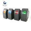 Interruptor tipo Yacht Rv Barco 12V/20A Cuatro Pines Luz LED Impermeable Palanca Interruptor Modificado para Coche Rv