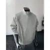 Chaqueta de Piloto Retro Americana Ropa Exterior para Hombre Otoño Holgada Casual Cuello Alto Ropa de Trabajo Patchwork Camisa Estilo Corto Venta al por Mayor