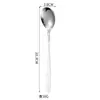 Colher e Garfo de Aço Inoxidável 410 Estilo Coreano Estilo Ins Colher Talheres da Moda Colher de Sobremesa Colher de Café Garfo de Frutas Doméstico