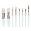 Nuevo Set de 8 Mini Brochas de Maquillaje Morandi Portátil de Cerdas Suaves Brocha para Rubor Brocha para Sombra de Ojos Herramienta de Belleza