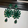 Pendientes colgantes de rombos con borlas tachonados de diamantes de aguja de plata transfronterizos europeos y americanos, pendientes exquisitos y de moda, pendientes versátiles y elegantes al por mayor