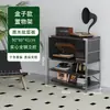 Armário de revistas com porta basculante estilo tronco de árvore Estante estilo japonês Estante com prateleiras Armário com gavetas Armário lateral para sala de estar Armário de armazenamento para entrada Armário de armazenamento nórdico