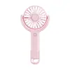 Ventilador de Mano Mini Slingshot Viento Potente Ventilador Portátil Recargable Ventilador de Refrigeración 3 en 1 de Mano Escritorio Colgante para el Cuello para Viajes al Aire Libre Camping Negro Blanco Rosa