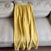 Verano 2026 Nuevo Lyocell Pantalones Largos Rectos de Pierna Ancha para el Trabajo Pantalones Frescos para Mujer Venta al por Mayor H09DK8952