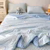 Juego de 4 Tapetes de Látex Clase A Verano Dormitorio Individual Doble Fresco Seda de Hielo Tapete Suave Juego de 3 Lavable 4