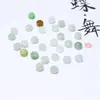 Accesorios de Joyería de Jade Natural Grado A Bolsa de Cuentas de Ábaco Pequeño Colgante para Bolso Separador para Tejido Adorno Colgante para Coche Cuentas Sueltas de Jade