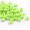 Cuentas de Ábaco de Color Sólido Luminoso, Cuentas Espaciadoras, Cuentas Planas, Material para Pulsera de Cuentas Hecha a Mano DIY, Cadena de Teléfono Móvil
