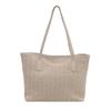 Bolsa de Ombro Casual de Palha Ins Nova Saco Satchel de Grande Capacidade Bolsa Tecida Bolsa Tote Bolsa de Praia para Férias à Beira-Mar para Mulher