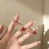 Pulsera de Bolas Hecha a Mano de Verano, Pulsera de Borla de Cristal de Vidrio Multicolor, Collar de Diseño Nicho, Cadena para Clavícula, Collar para Mujer