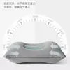 Almohada de viaje inflable PVC flocado cuadrada almohada inflable portátil almohada flocado almohada inflable para cuello almohada inflable para cintura