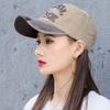Sombrero Gorra de Béisbol de Verano para Mujer ins Marca de Moda Rojo Vino Estilo Coreano Moda Lavado Vintage Vestido Gorra Sumergida Sombrilla Sombrero para el Sol