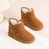 Botas de Nieve para Niños Niñas 2026 Invierno Nuevos Zapatos de Algodón para Niñas Zapatos de Invierno para Bebé Zapatos Infantiles Grandes de Algodón Más Terciopelo Botas de Algodón para Niños