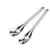 W304 aço inoxidável lingote colher suplemento alimentar colher sopa colher aprofundamento colher sopa doméstico alta aparência longo cabo colher