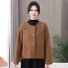 Coleção Outono/Inverno 2026 Transfronteiriça: roupa de exterior nova, estilo chinês, emagrecedora, moderna, casual, plus size e que rejuvenesce
