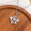 Colar Estilo Coreano Novo Colar de Girassol e Pérola Luxo Leve de Alta Qualidade Versátil Moda Zircônia Microcravejada Corrente para Clavícula Acessórios