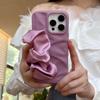 Pulsera de Bufanda de Seda Elástica Plisada de Color Sólido Adecuada para Funda de Teléfono Iphone17 Apple 18Pro Max 16Pro Funda Suave