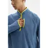 Sudadera de polar BLACKARMADA estilo retro americano, con media cremallera y cuello alto, prenda exterior unisex de corte holgado, LW8320