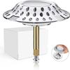 Desagüe universal transfronterizo para bañera con núcleo de rebote, desagüe 2 en 1 de cobre, filtro para bañera, tapón de desagüe, tapón para bañera