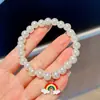 Pulsera de Perlas de Dibujos Animados Transfronteriza para Niños Pulsera de Princesa Femenina Pulsera de Aleación Estilo Marino Accesorios de Joyería para Estudiantes