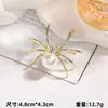 Broche Araña Pin de Solapa Perla Lujo Accesorios Retro Insignia Ropa Exterior Aleación Joyería Simple Versátil