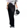 Falda bodycon de cintura alta con abertura, ajustada, para mujer, de alta gama, de Dongdaemun, Corea