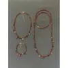 Piedra de la Buena Fortuna Festival de Año Nuevo Collar Pulsera de Piedra Natural con Cuentas para Mujer, Diseño Único, Cadena Larga Estilosa y Personalizada para Suéter