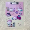 Pasta de estudante Desenho animado Pappa Clipe de quadro à prova d'água Papel de teste A4 para estudante Bloco de escrita Desenho animado Kulo Clipe de quadro de desenho animado