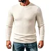 Moda Masculina Europea y Americana de Amazon Ajuste Delgado Tallas Grandes Cuello Redondo Tejido 2026 Nuevo Top de Punto Casual para Hombre