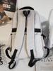 Nueva mochila resistente y duradera de gran capacidad para estudiantes de secundaria y preparatoria Mochila de pareja para estudiantes universitarios de moda estilo Hong Kong para hombre