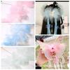 14 cm organza gradiente tridimensional flor laço DIY bolo roupas sapatos e chapéus acessórios pétalas decorativas