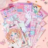 Xinmo Xin Guang Juego de Pegatinas para Uñas de Chicas Aspecto de Alta Gama Escena de Corazón de Chica Fantasía Pegatinas de Vestir Soporte de Dropshipping