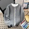 Suéter de Cuello Redondo Otoño e Invierno para Niños Estudiantes de Secundaria y Preparatoria Ropa de Punto Cálida Adolescentes Niños Mayores Ropa Interior de Punto